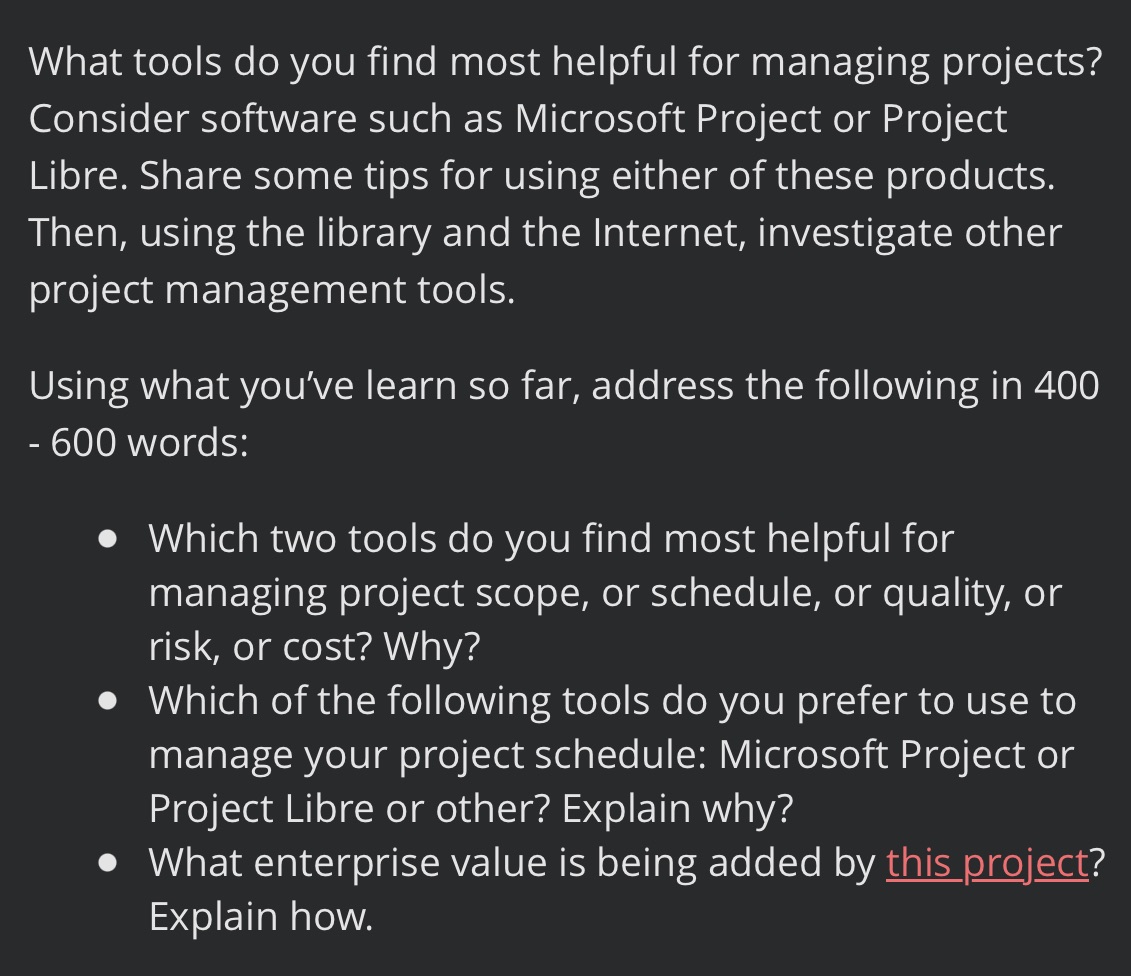 Please see attached What tools do you find most