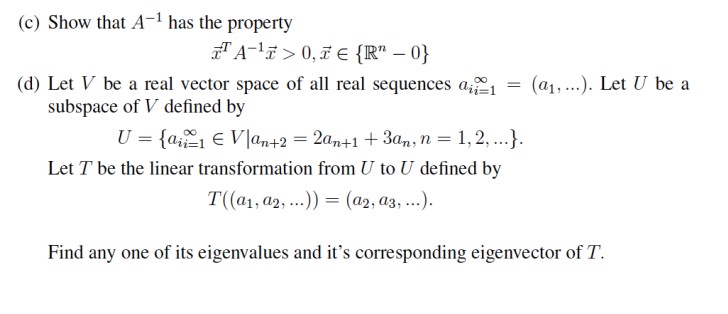 (1 1) Let A, B E Mnxn (R) such that A is real