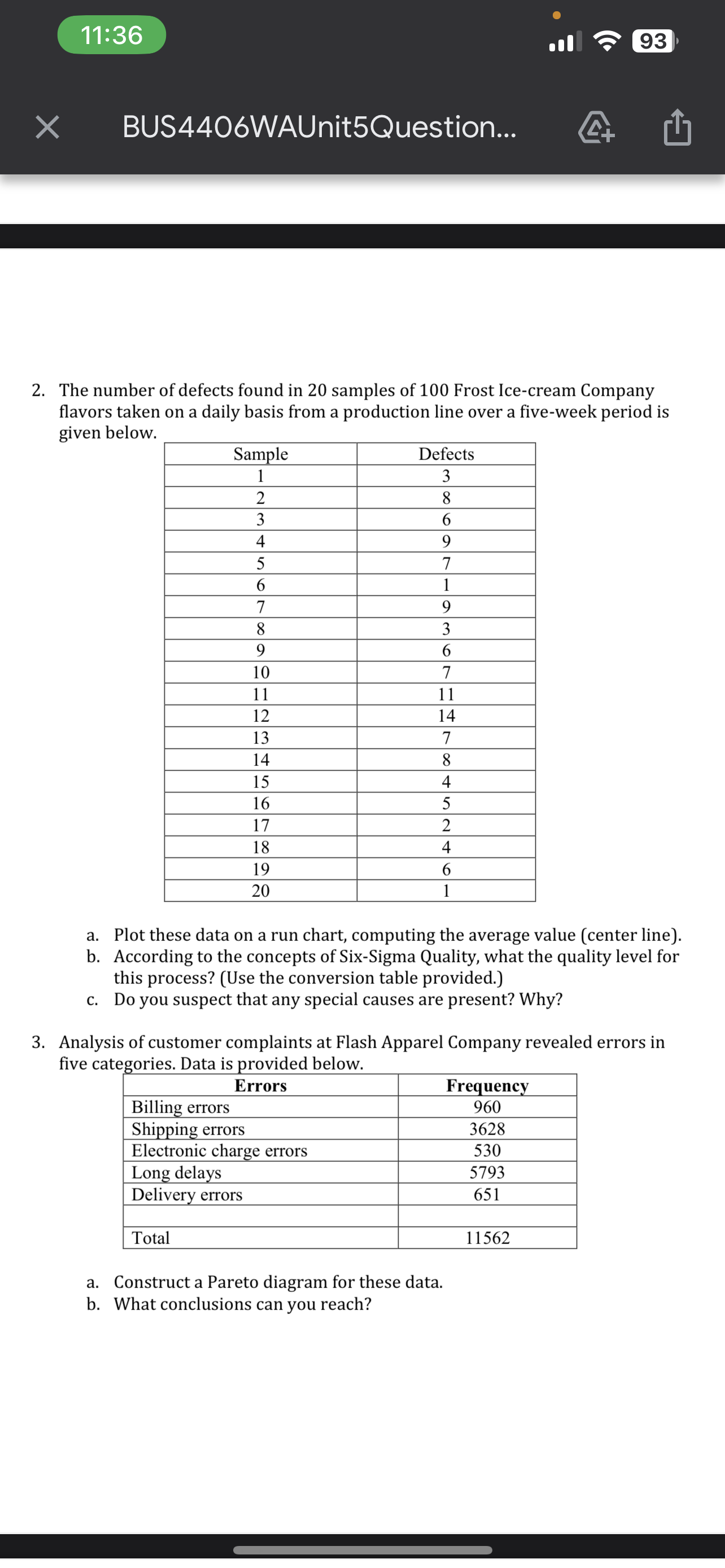11:36 93 X BUS4406WAUnit5Question... 2. The