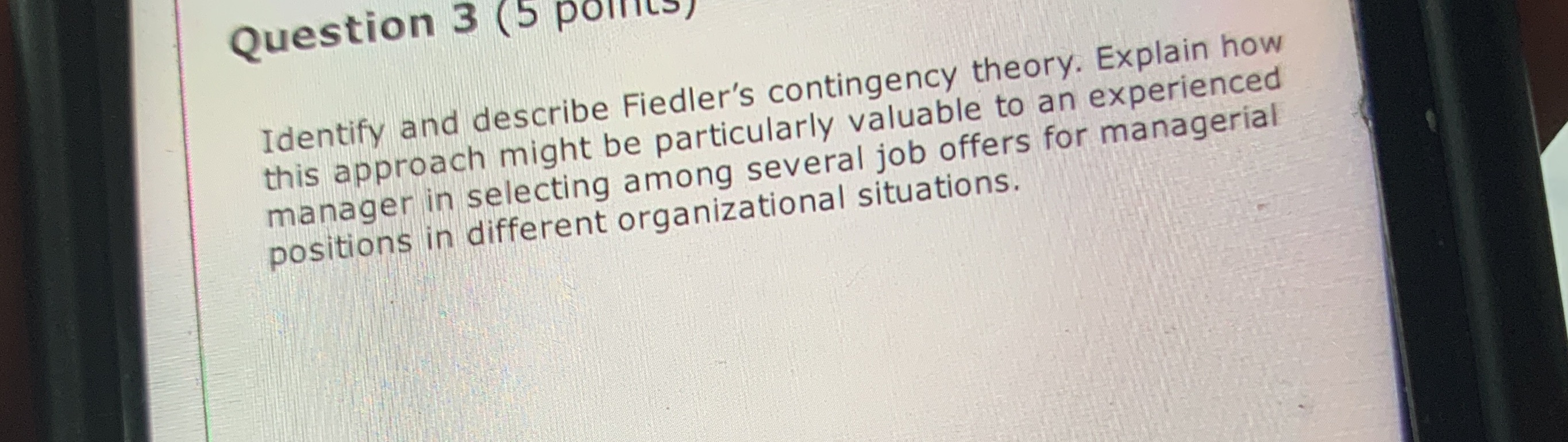 Identify and describe it Question 3 (5 polls)