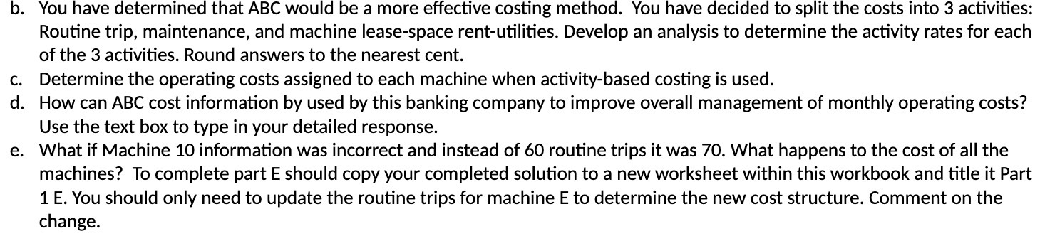 b. You have determined that ABC would be a more