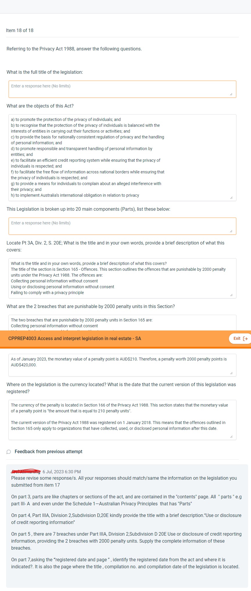 CPPREP4003 Access and interpret legislation in