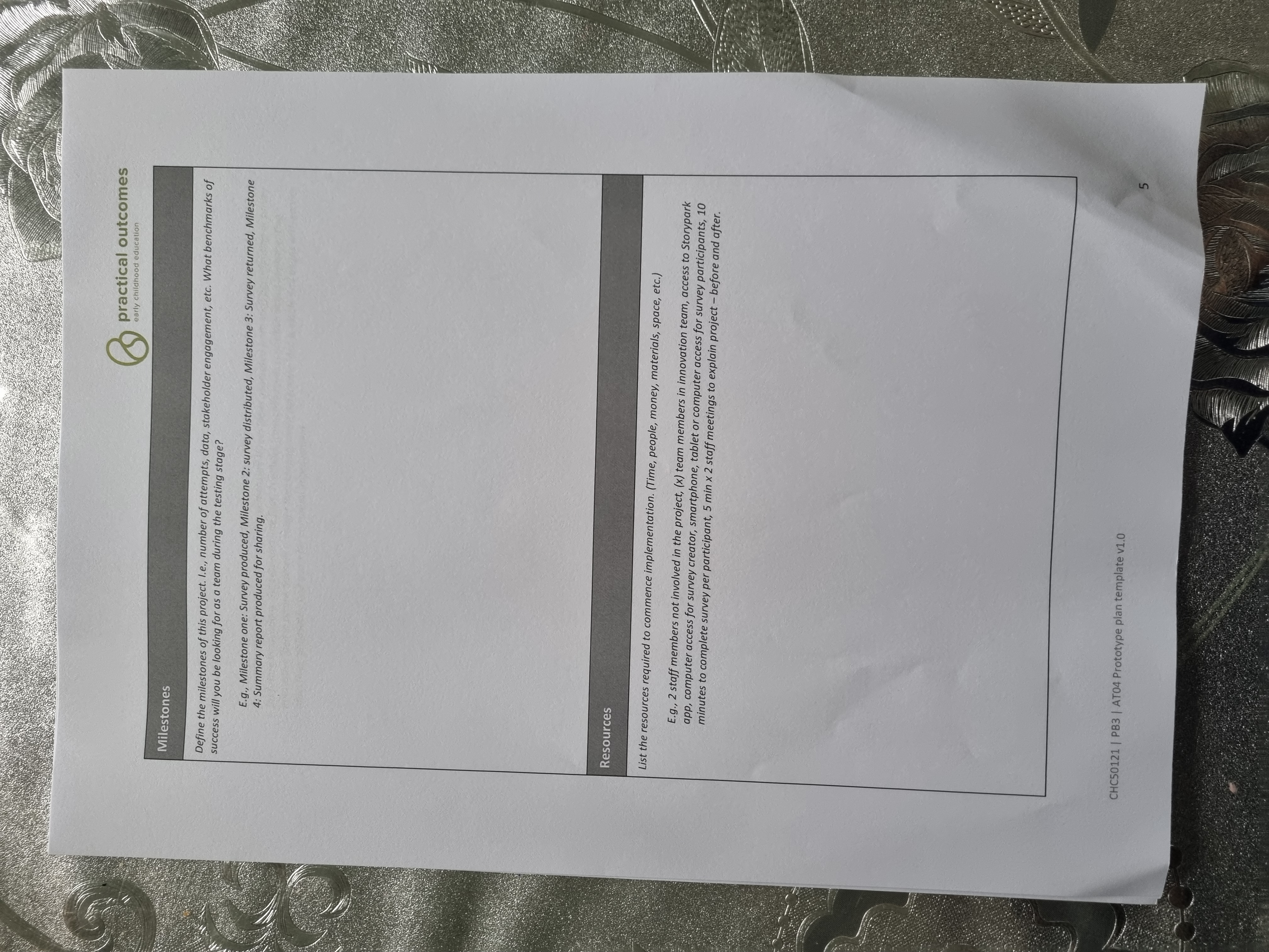 practical outcomes a early childhood education