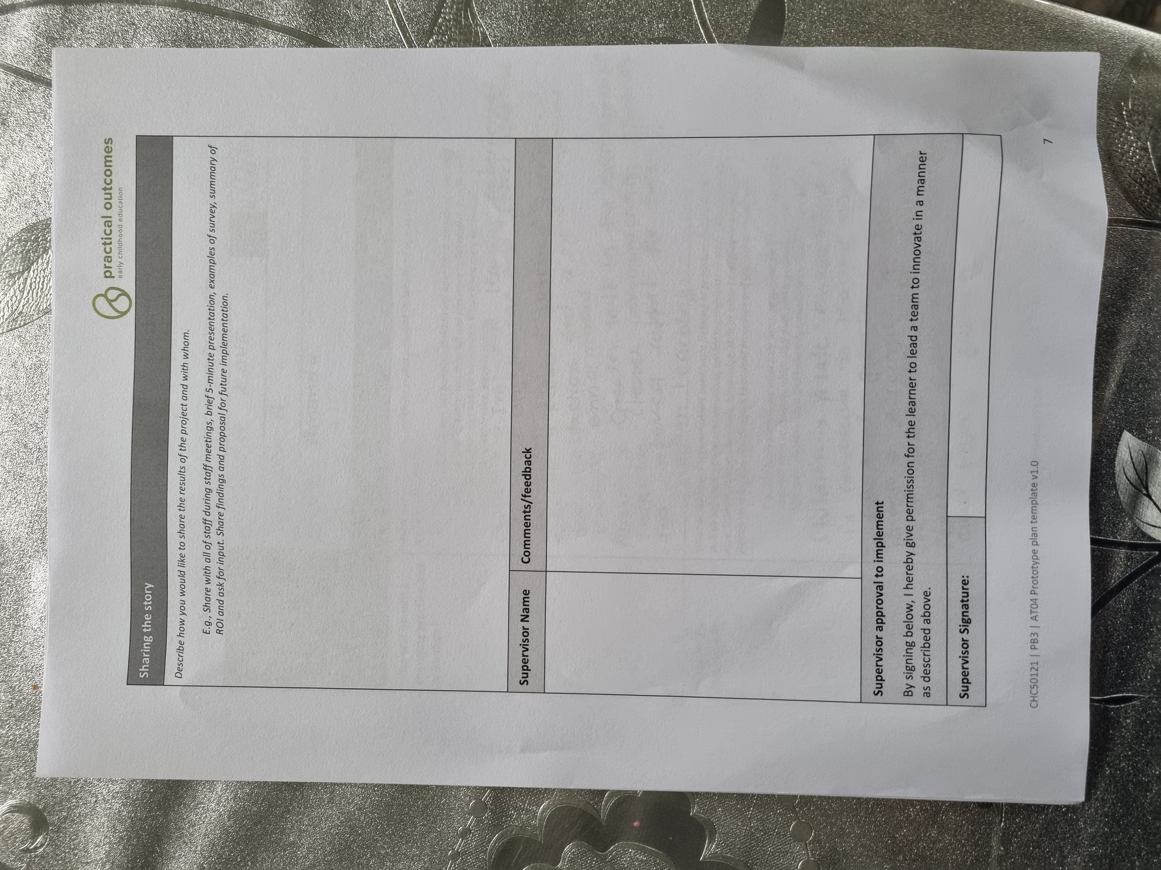 practical outcomes a early childhood education