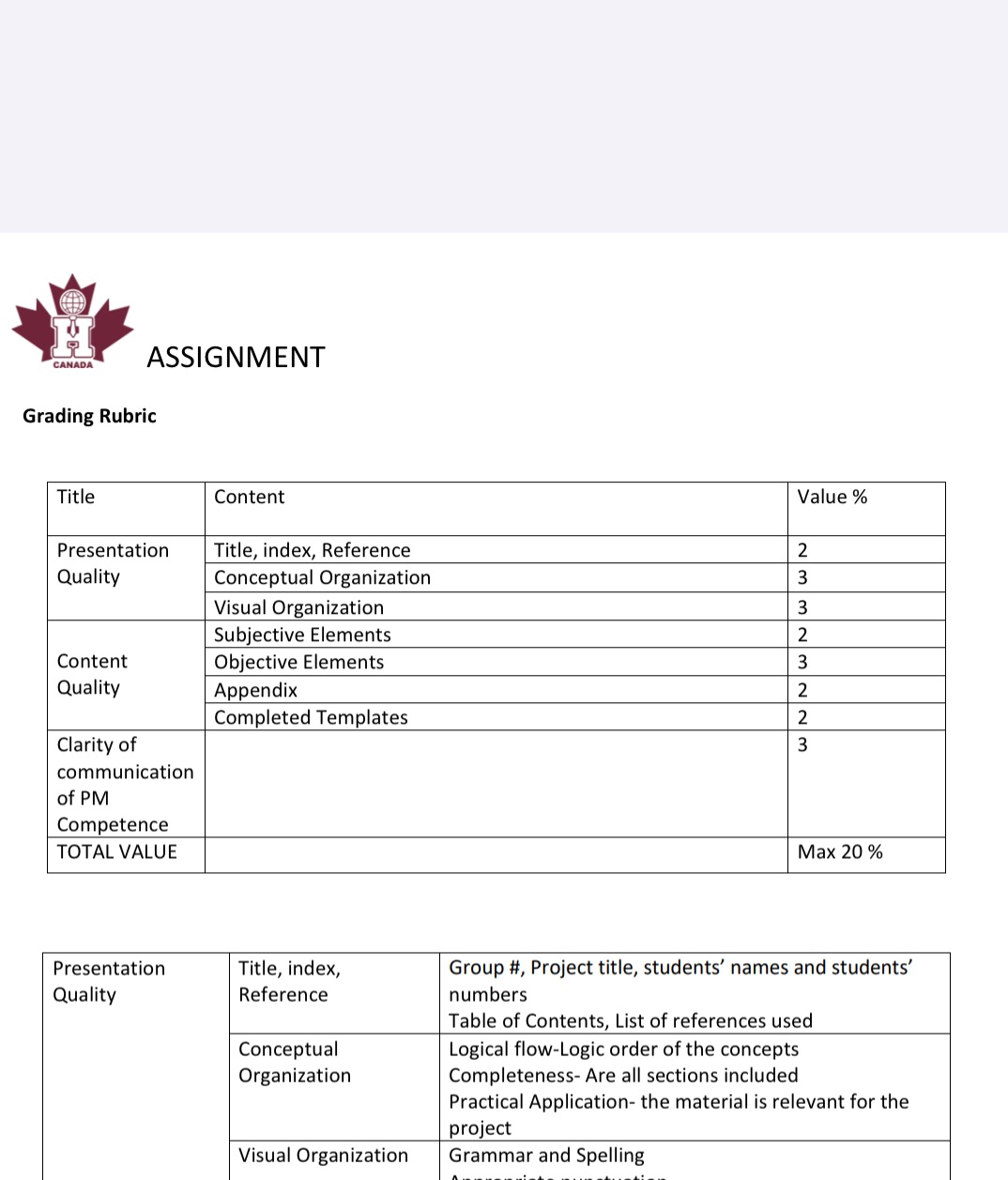 Case Study: Scope Management Plan The Students