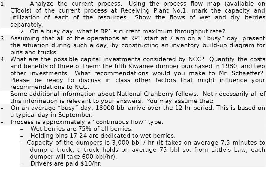 Analyze the current process. Using the process