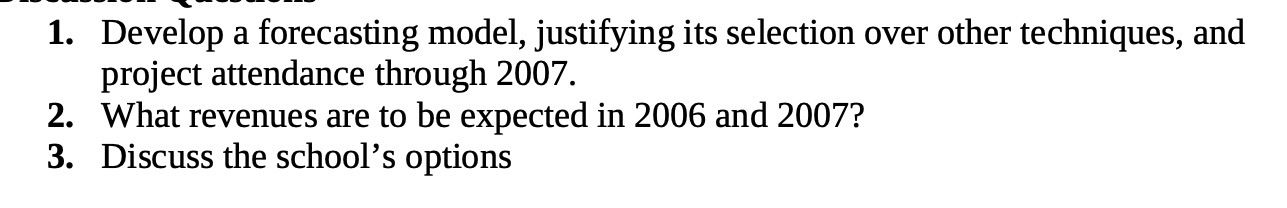 _ __- _ ' -_ 1. Develop a forecasting model,