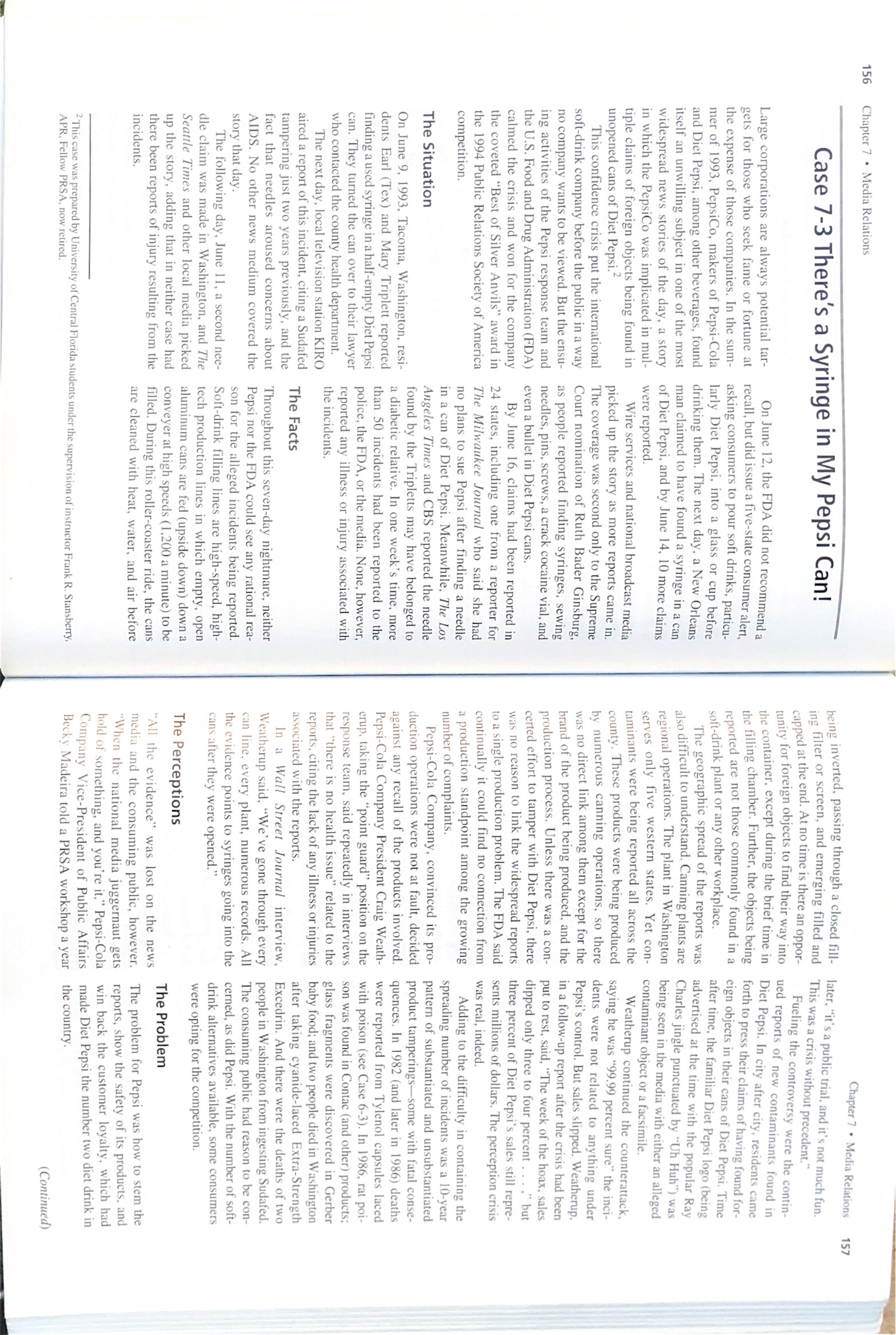 Answer the following questions regarding the case