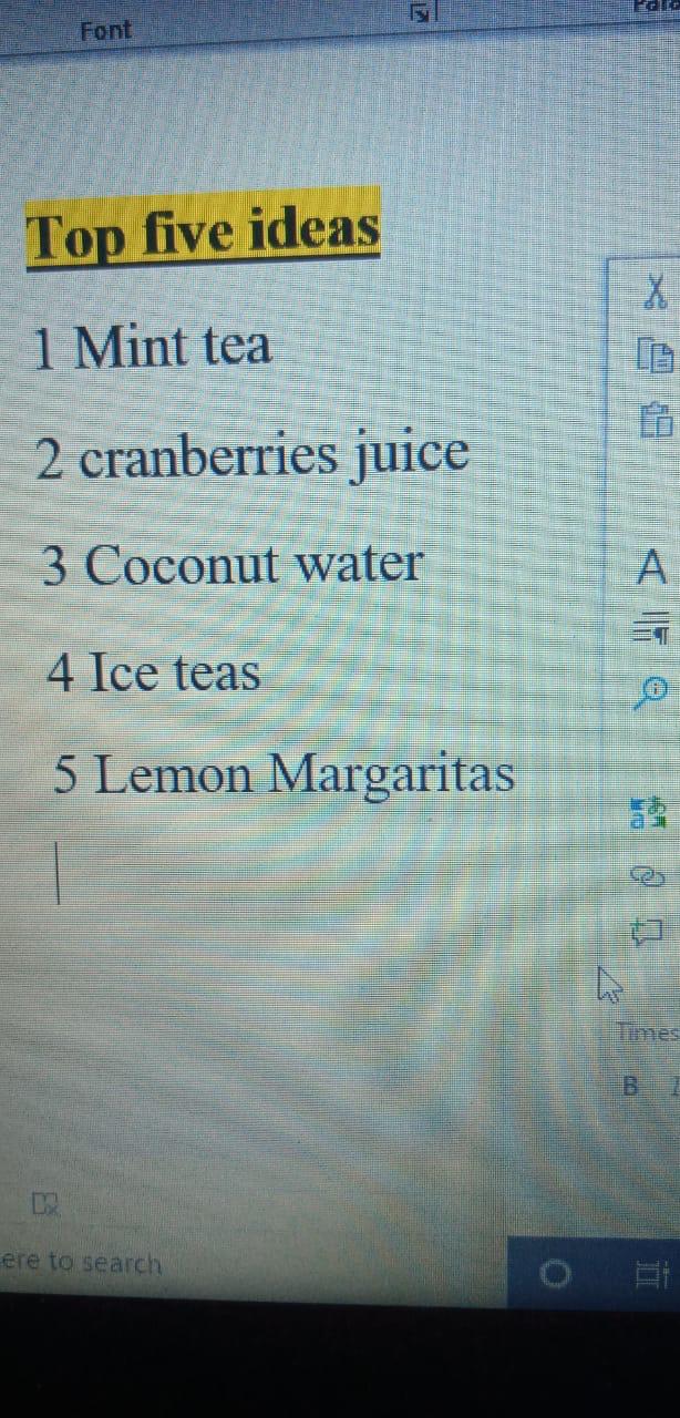 Describe how the various ideas that you have