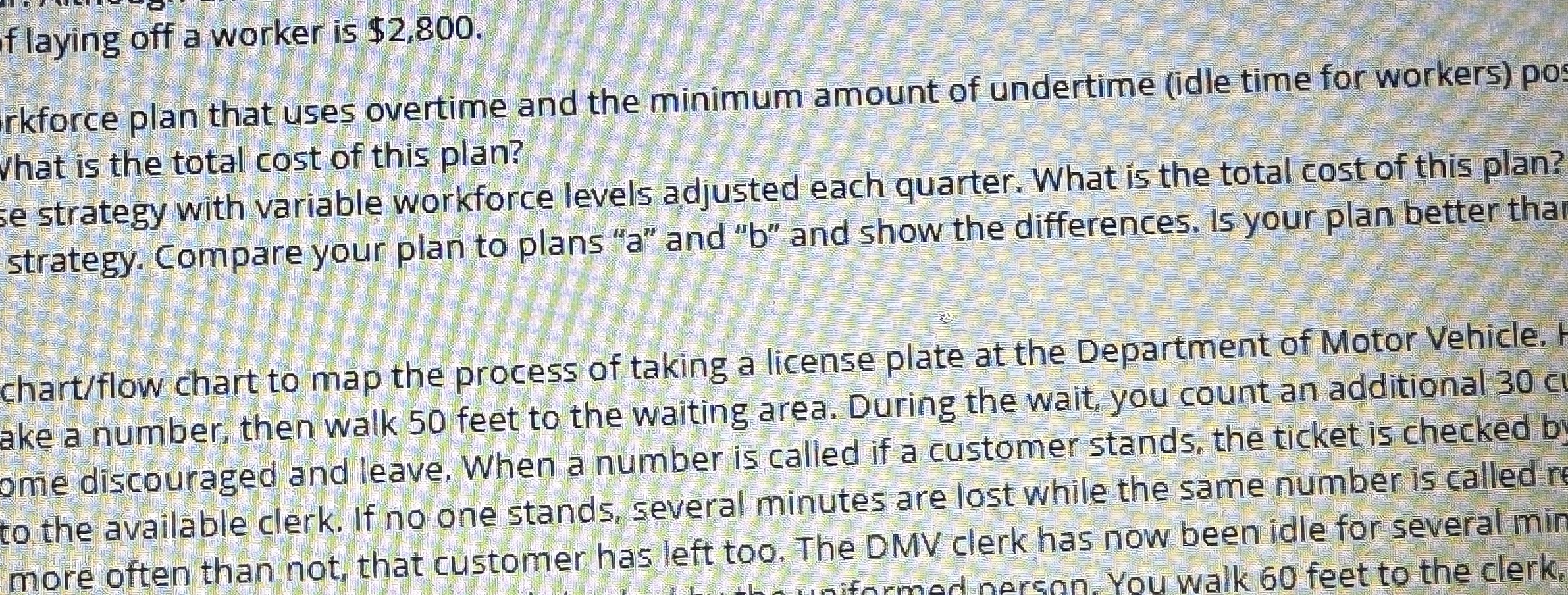 f laying off a worker is $2,800. rkforce plan