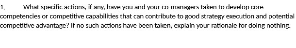 1. What specific actions, if any, have you and