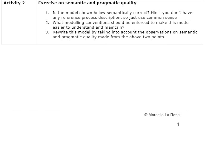 Activity 2 Exercise on semantic and pragmatic