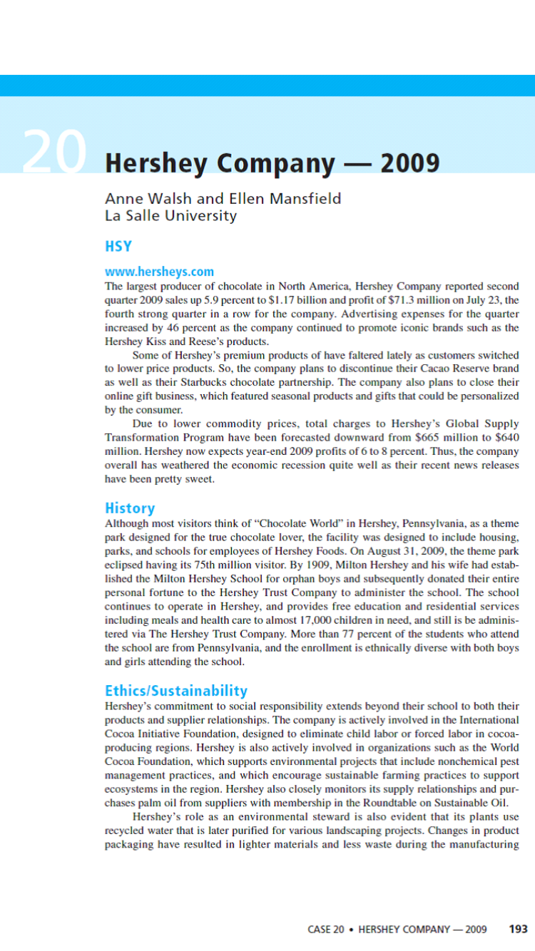 HERSHEY RESEARCH PAPER -DIRECTIONS Directions for