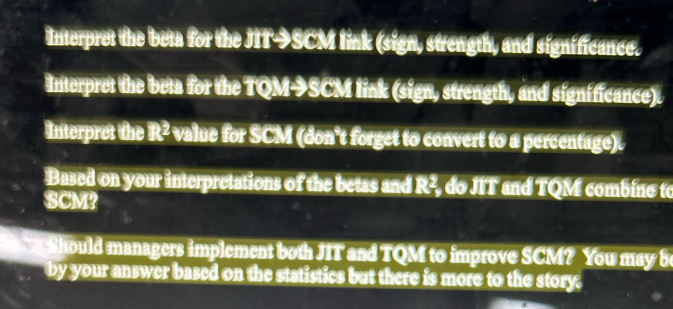 Interpret the beta for the JIT SCM link (sign,