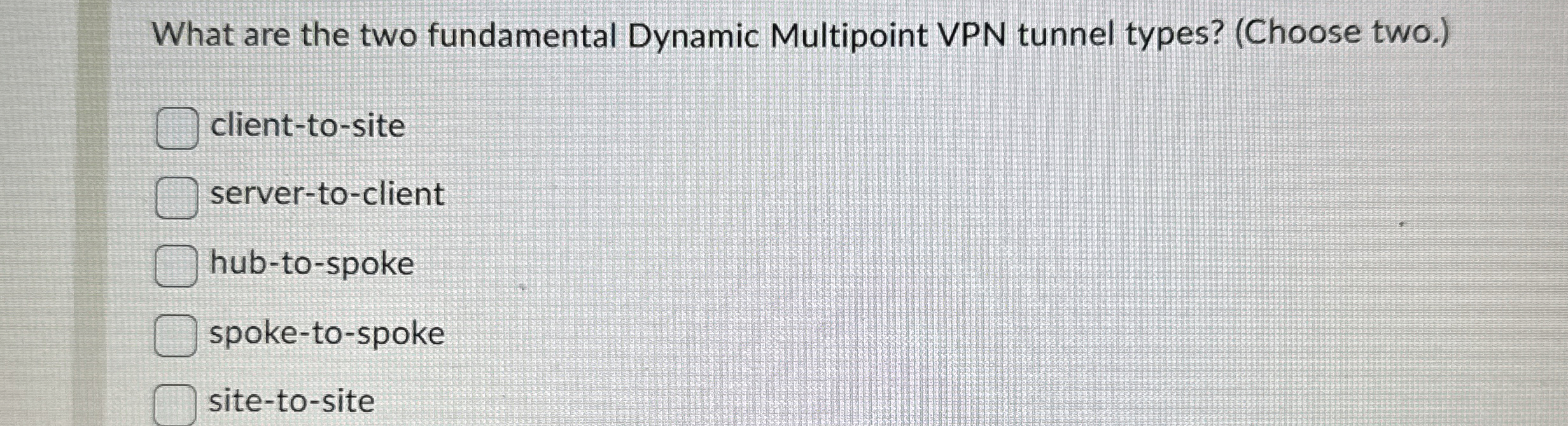 What are the two fundamental Dynamic Multipoint