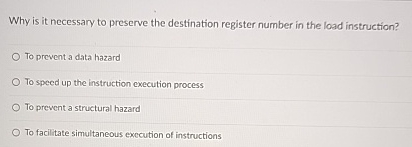 Why is it necessary to preserve the destination
