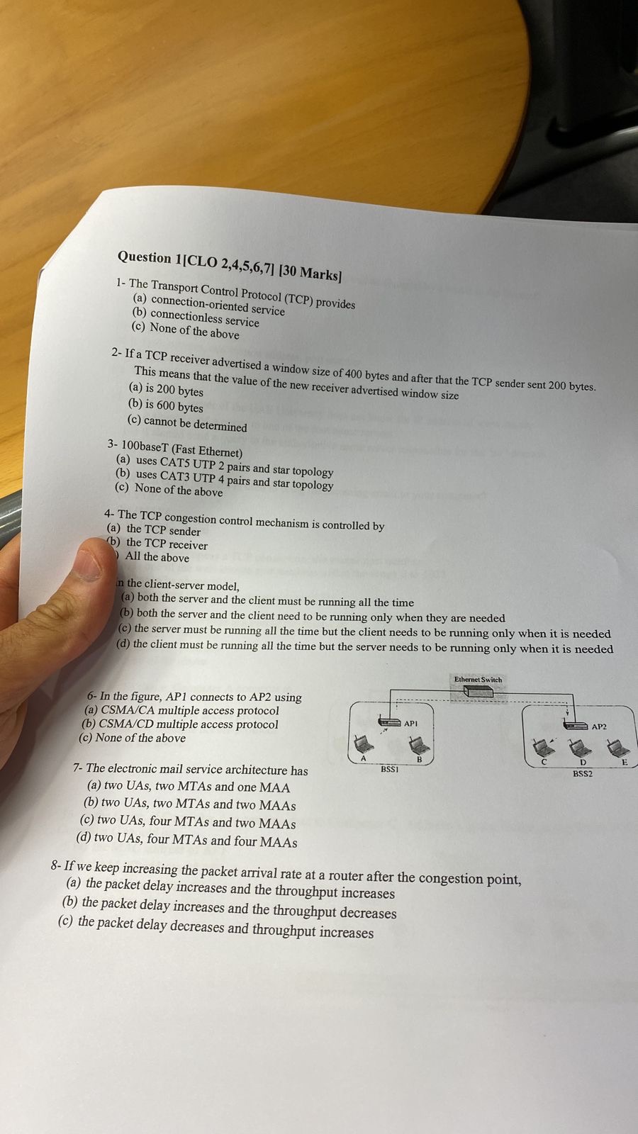 Question 1 [ CLO 2 , 4 , 5 , 6 , 7 ] [ 3 0 Marks