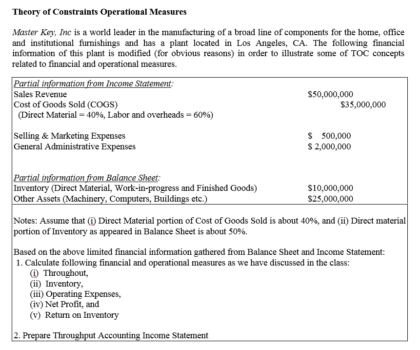Problem - Answer the following question using the