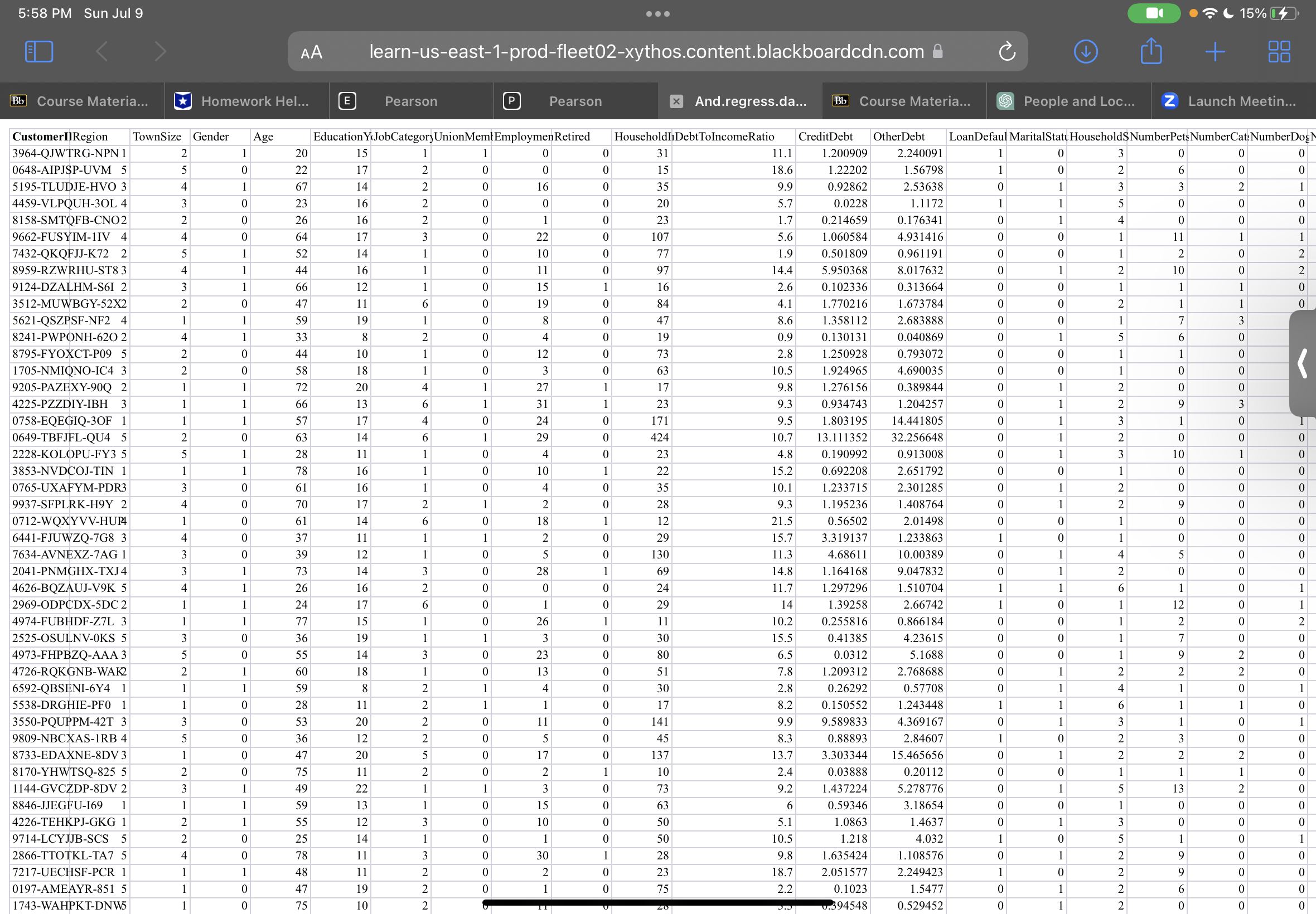 Regression Assignment In this assignment, each