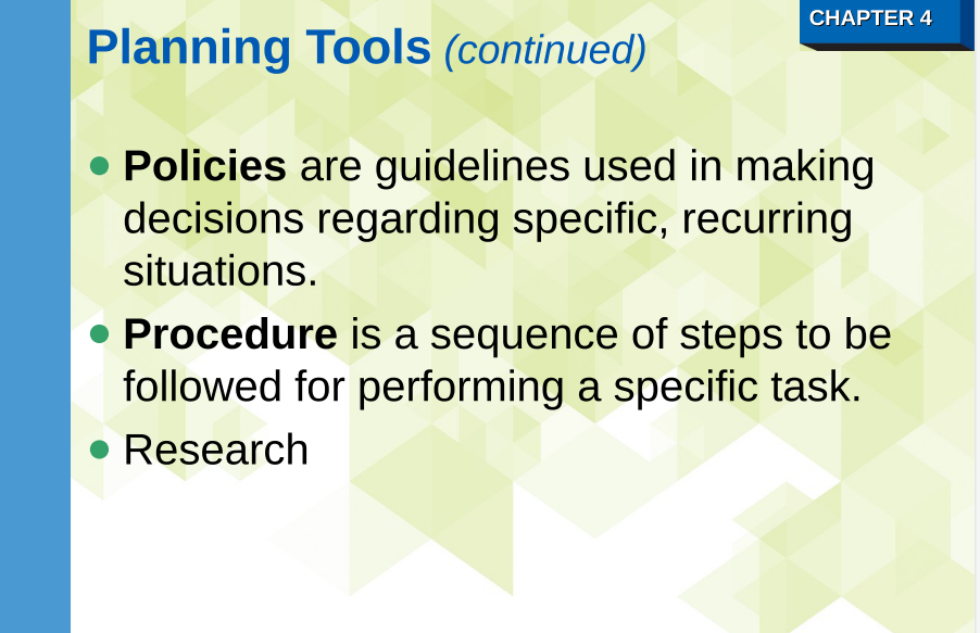 Own Juice Bar For each of the planning tools