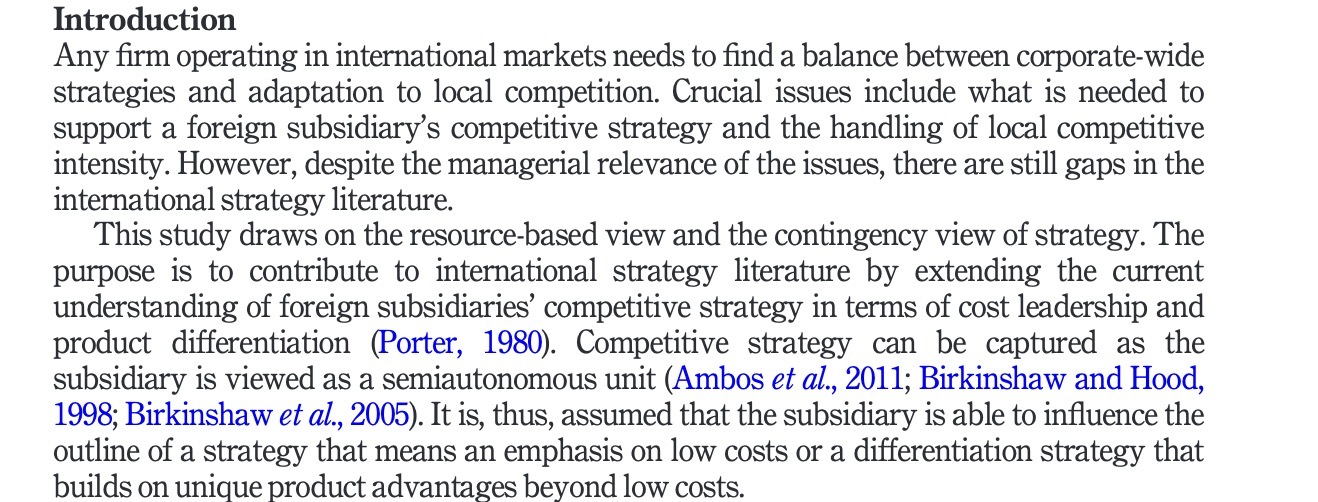 Introduction Any rm operating in international