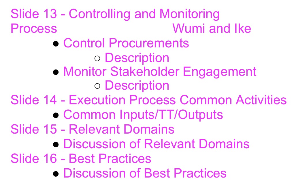 Slide 13 - Controlling and Monitoring Process