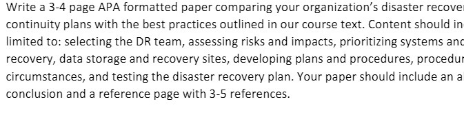 Write a 34 page APA formatted paper comparing