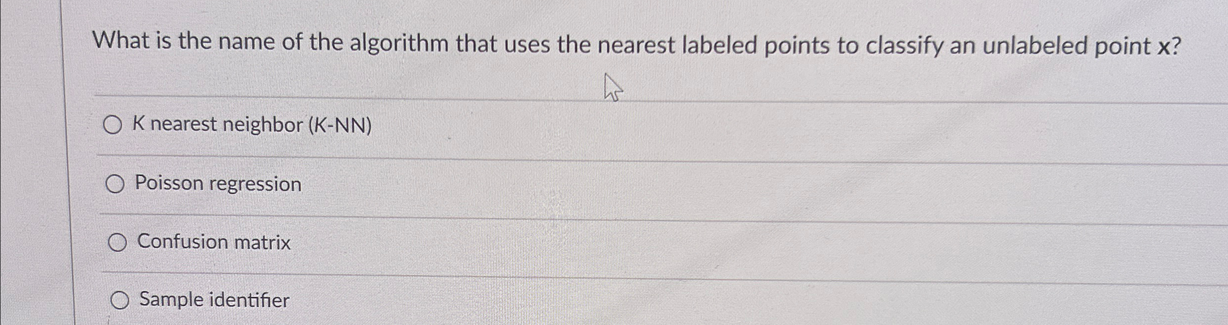 What is the name of the algorithm that uses the