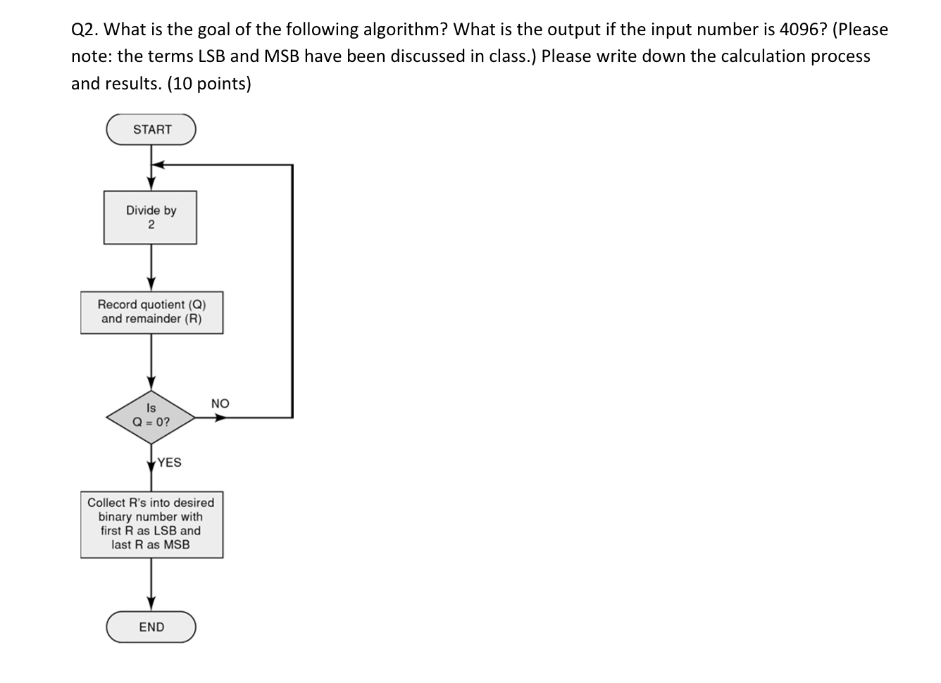 Q 2 . What is the goal of the following