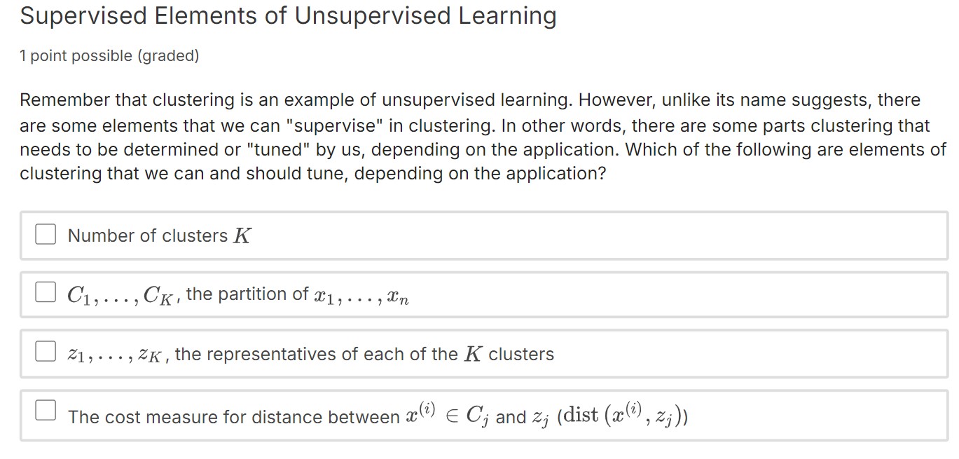 Supervised Elements of Unsupervised Learning 1