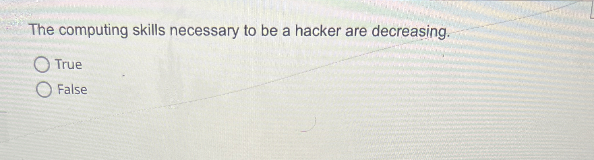 The computing skills necessary to be a hacker are