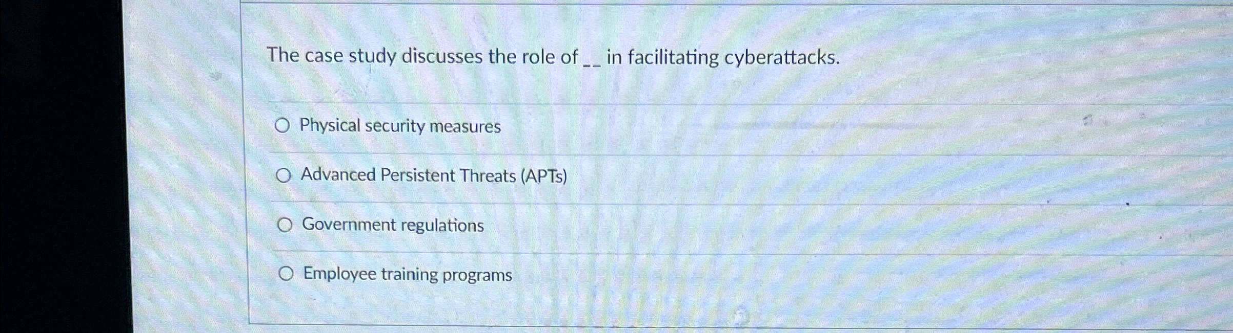 The case study discusses the role of q , in