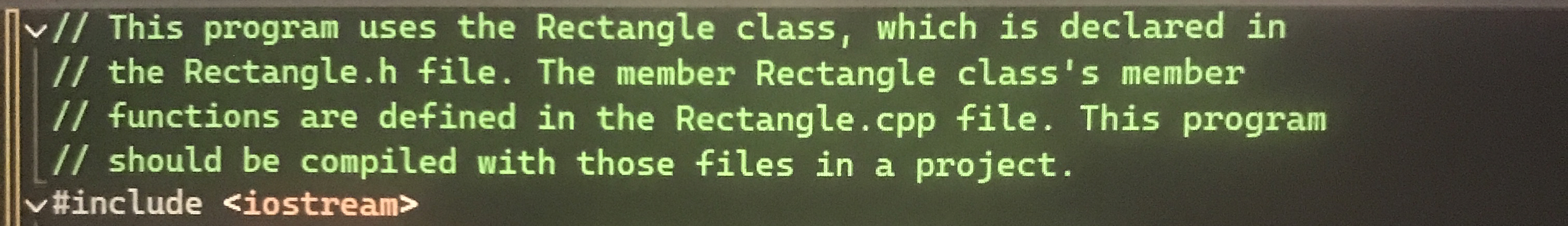 | v v ? ? This program uses the Rectangle class,