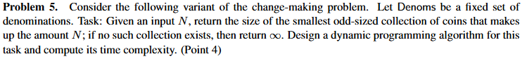 Problem 5 . Consider the following variant of the