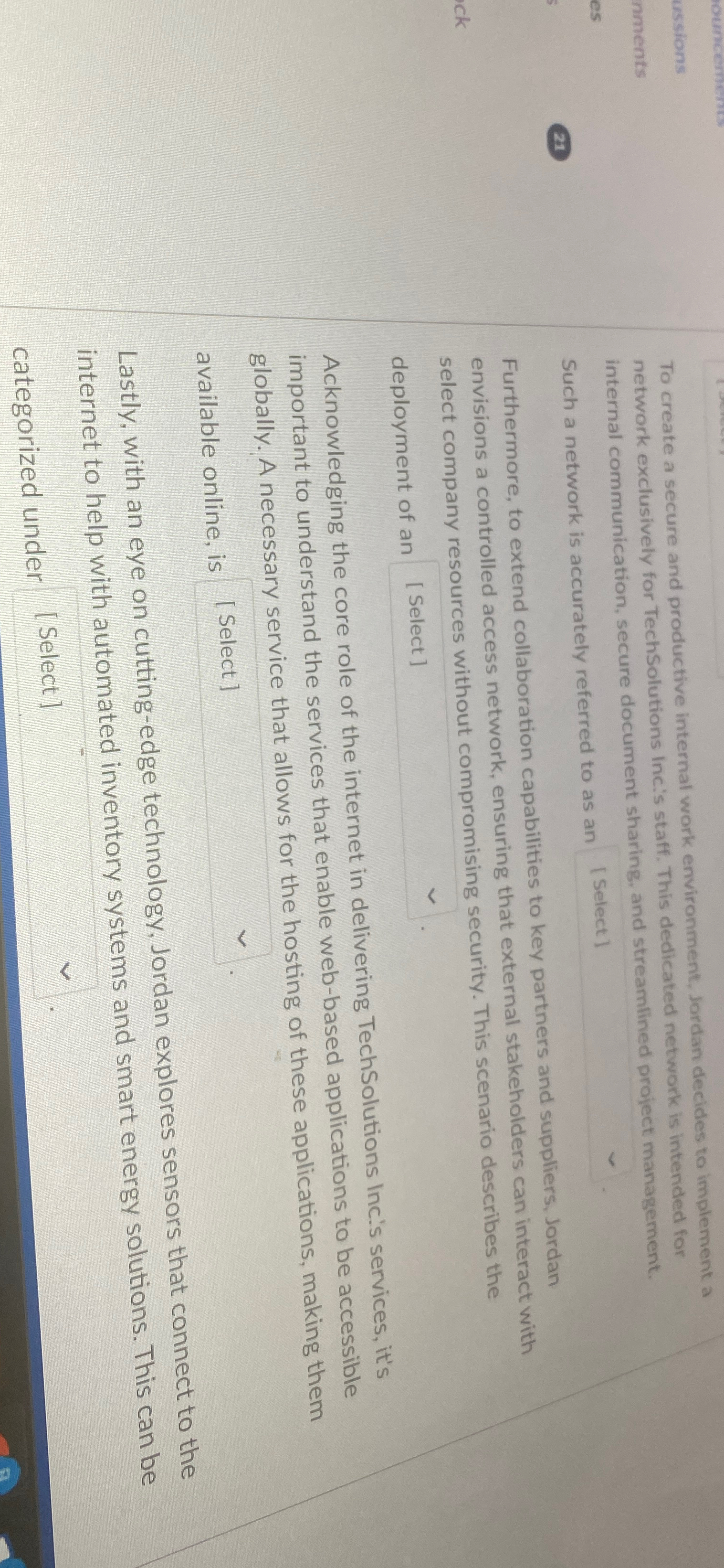 To create a secure and productive internal work