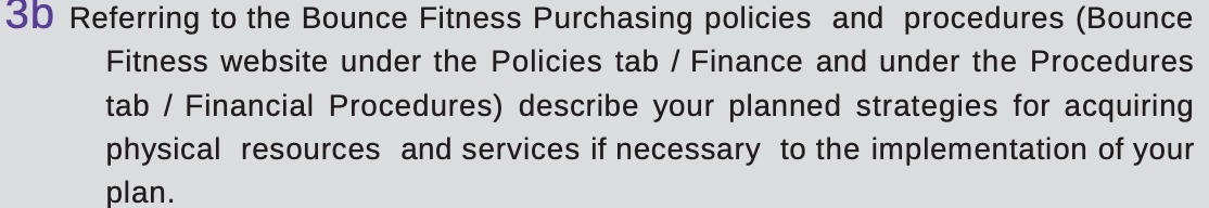 30 Referring to the Bounce Fitness Purchasing