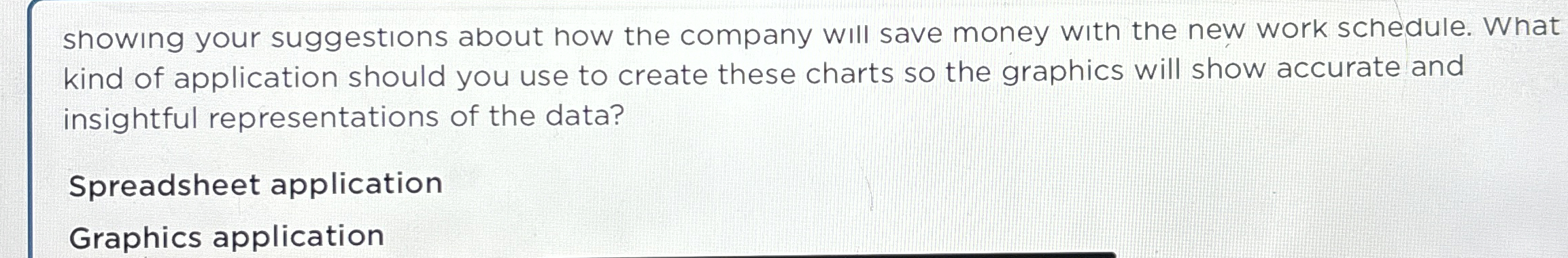 showing your suggestions about how the company