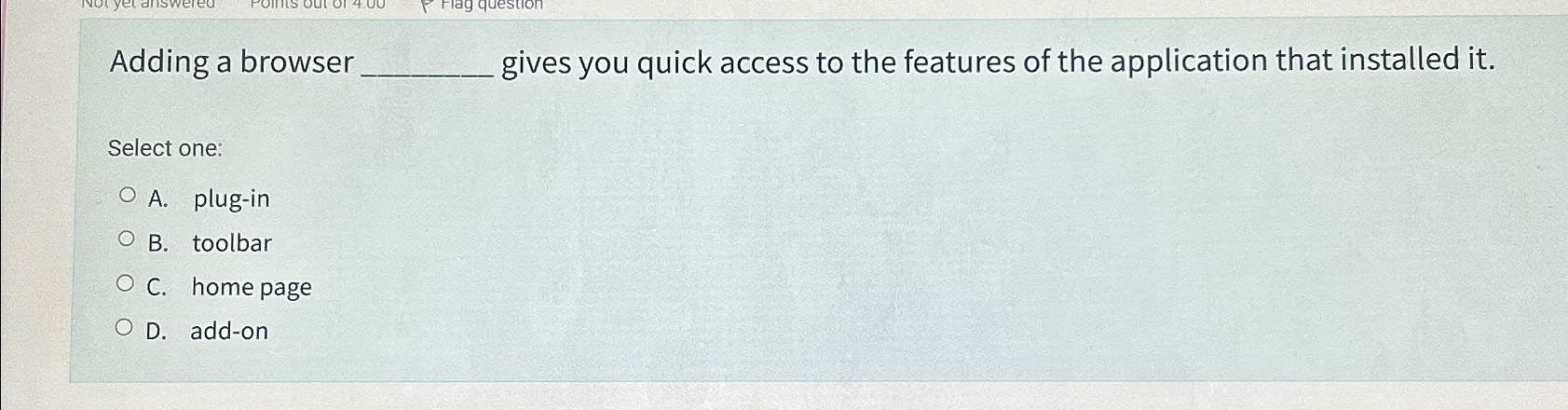 Adding a browser gives you quick access to the