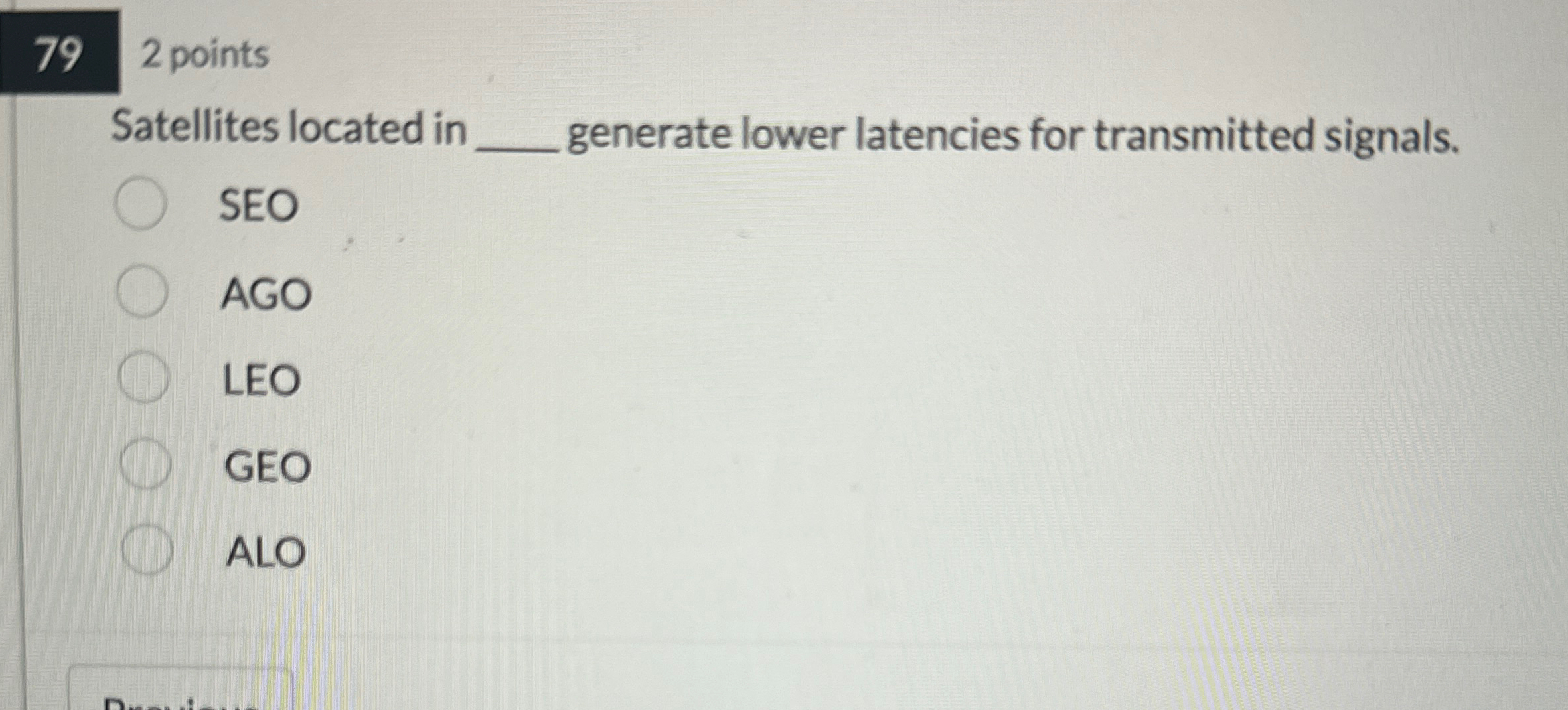 7 9 2 points Satellites located in q , generate