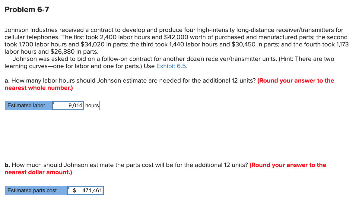Problem 6-7 Johnson Industries received a