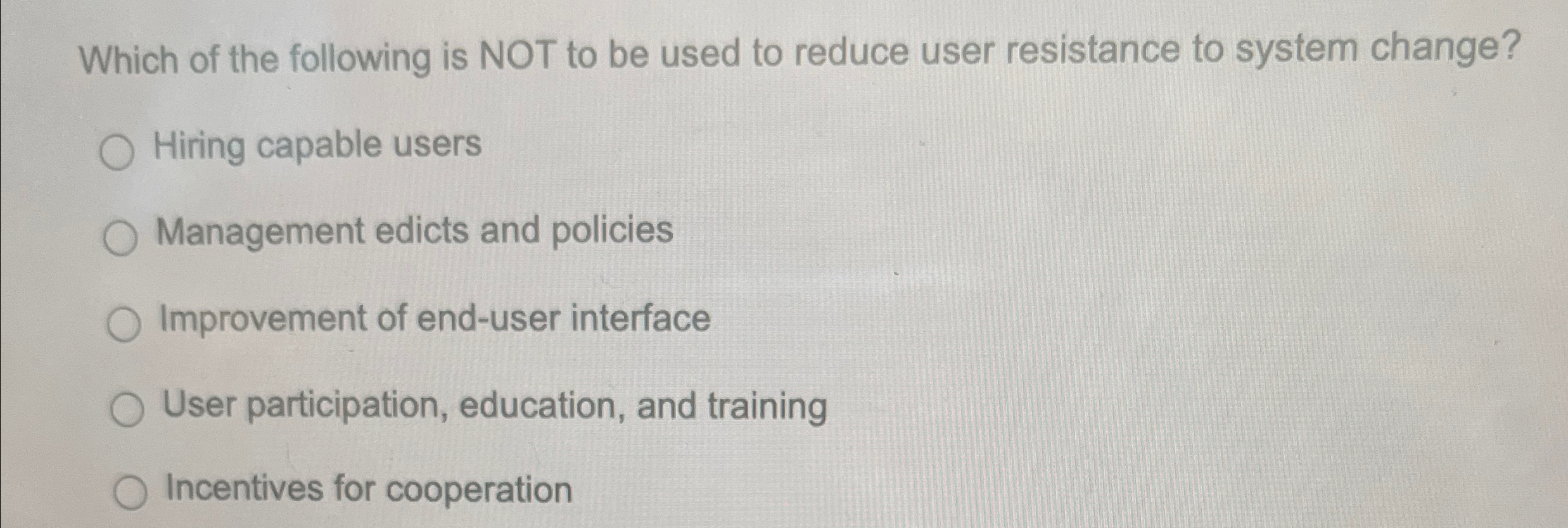 Which of the following is NOT to be used to