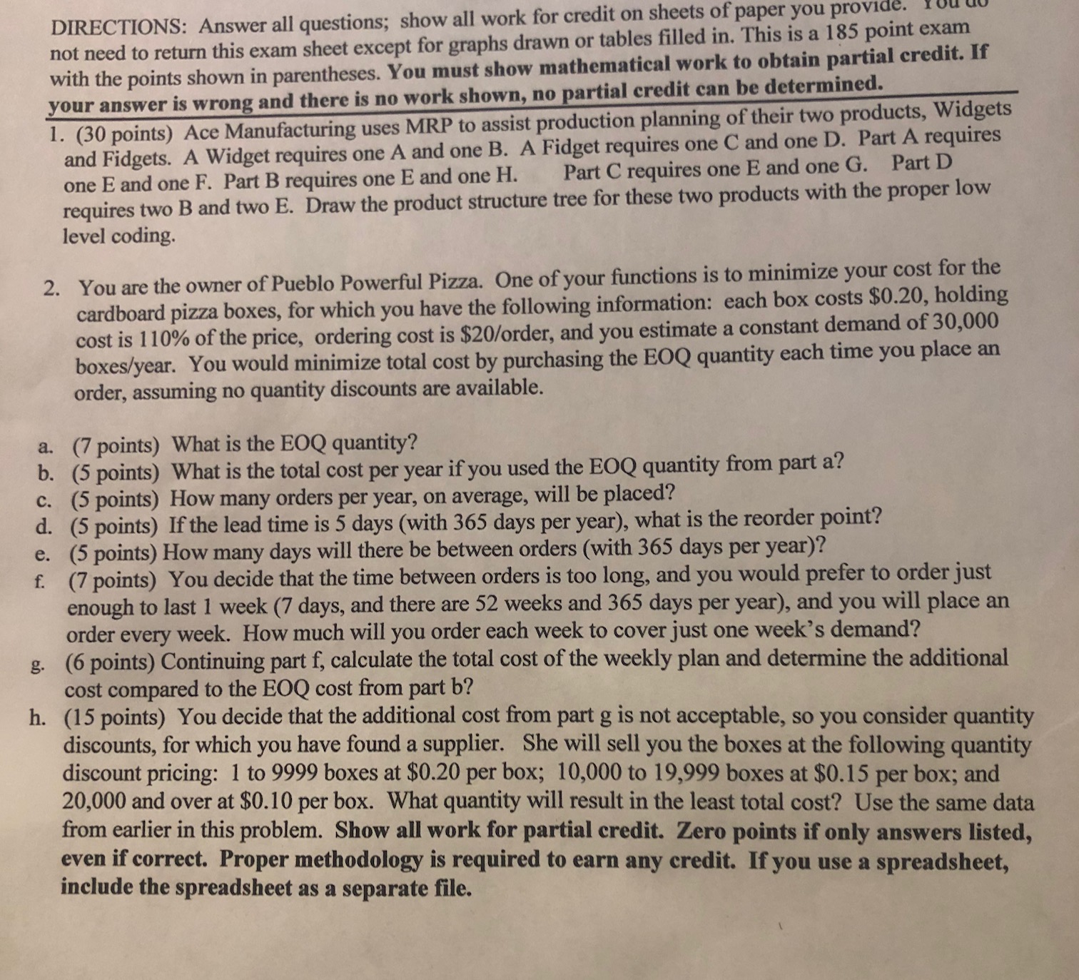 please answer # 1 and 2 for # 1 I need a diagram