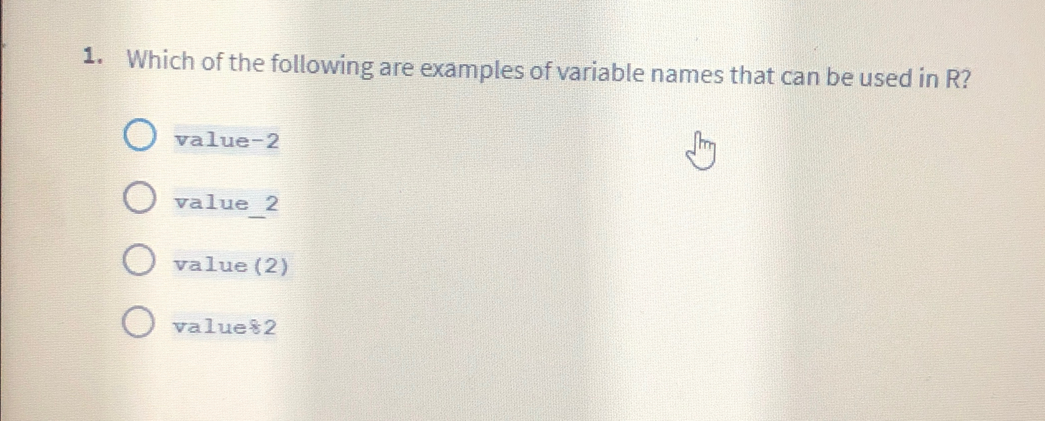 Which of the following are examples of variable