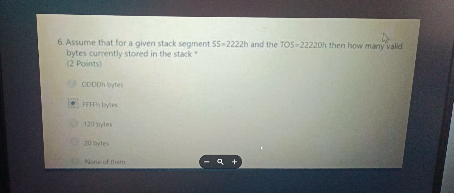 Assume that for a given stack segment S S = 2 2 2