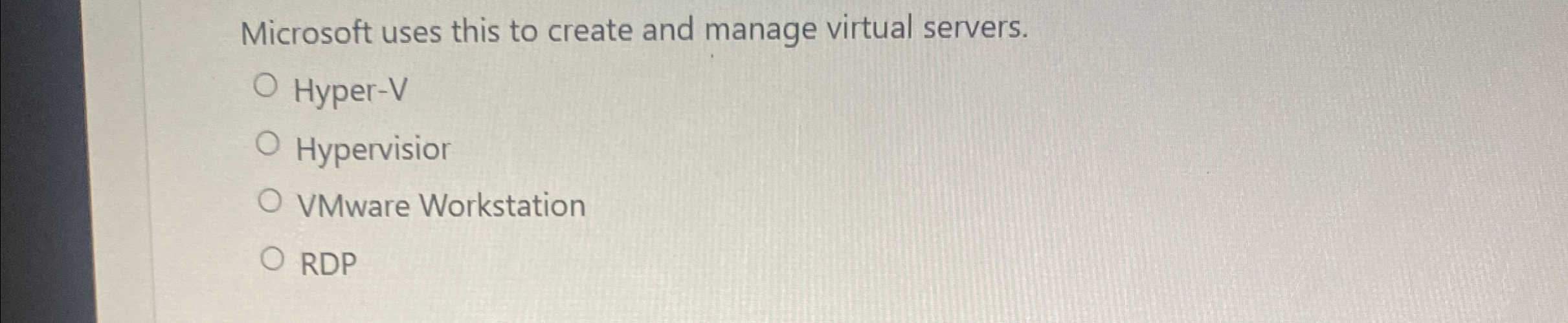 Microsoft uses this to create and manage virtual