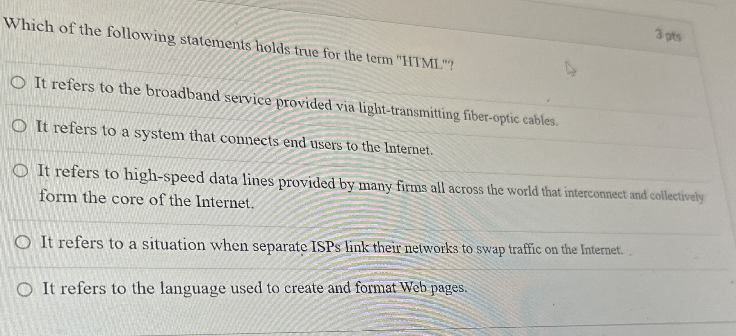 Which of the following statements holds true for