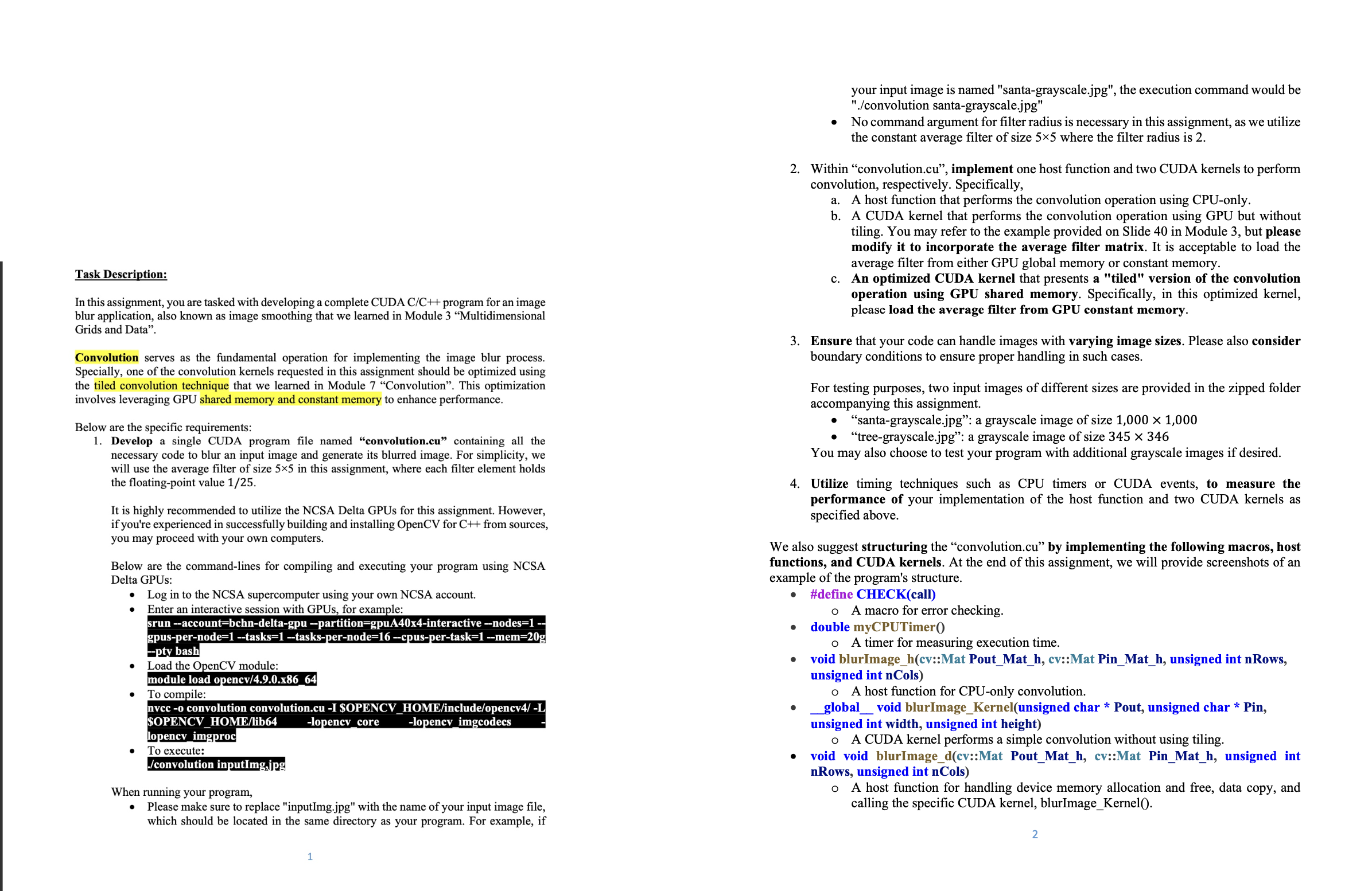 Task Description: In this assignment, you are