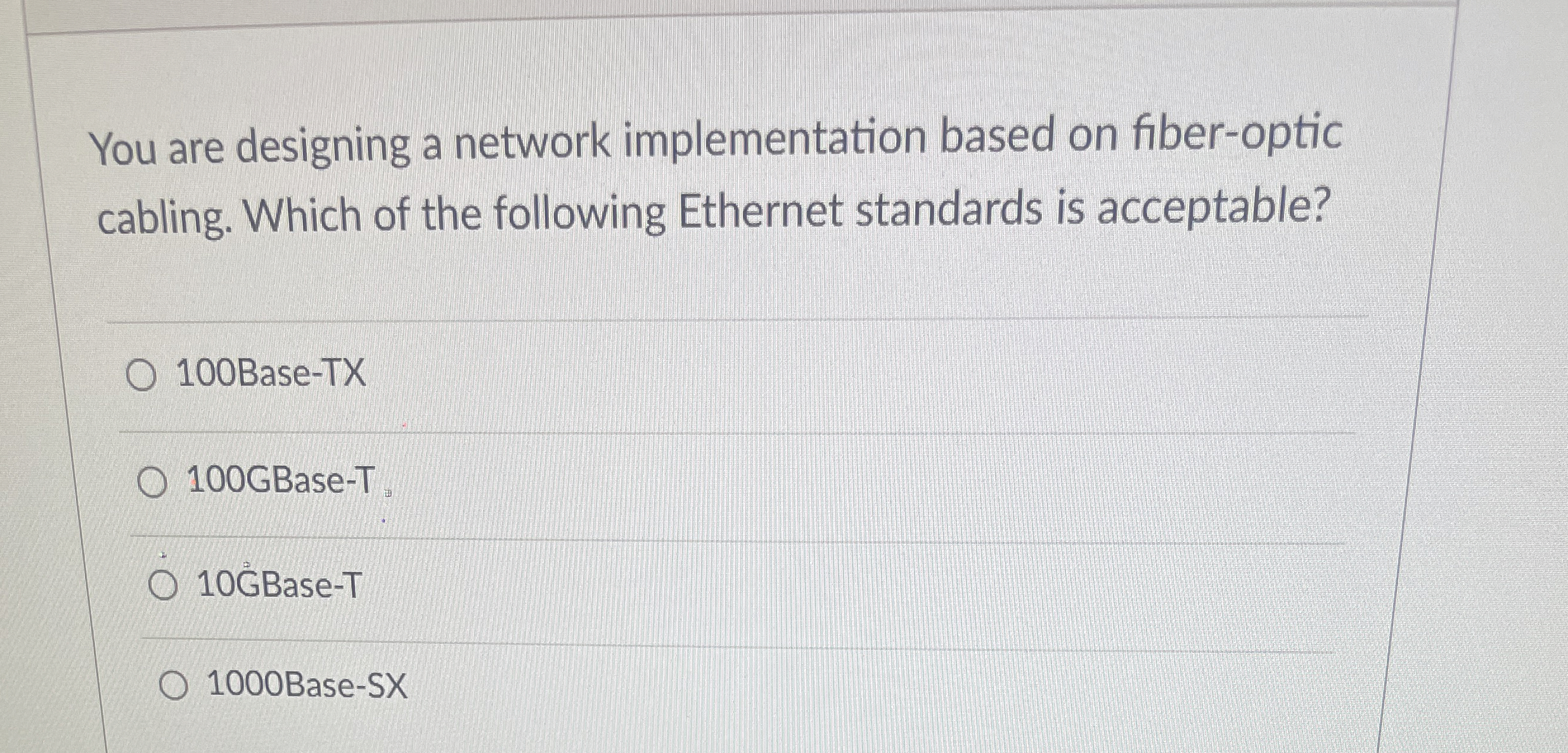 You are designing a network implementation based