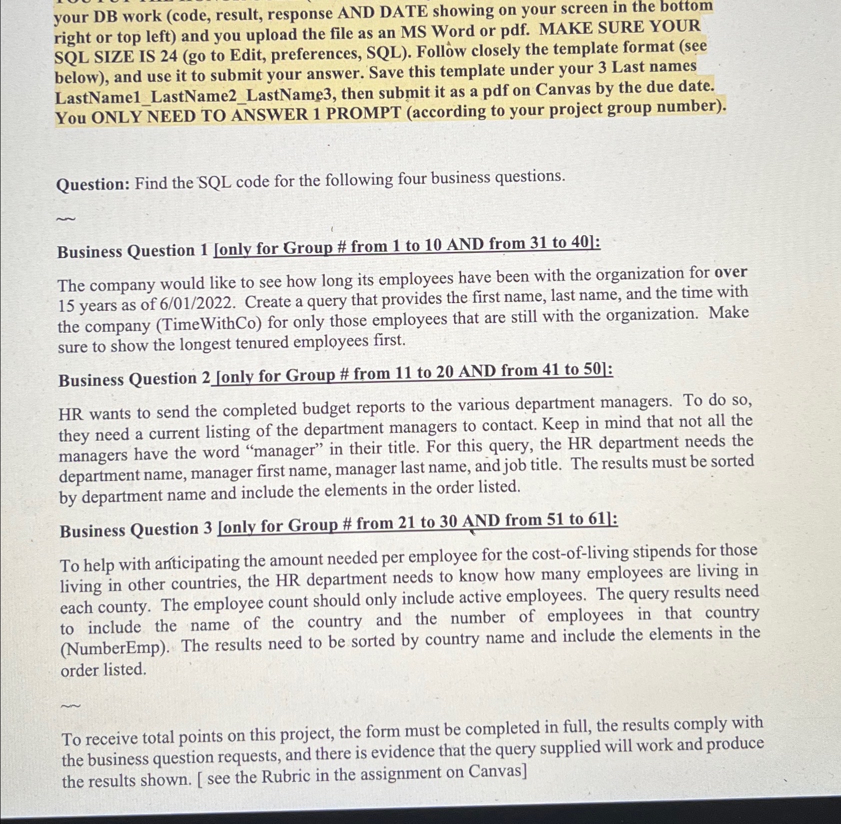 your DB work ( code , result, response AND DATE