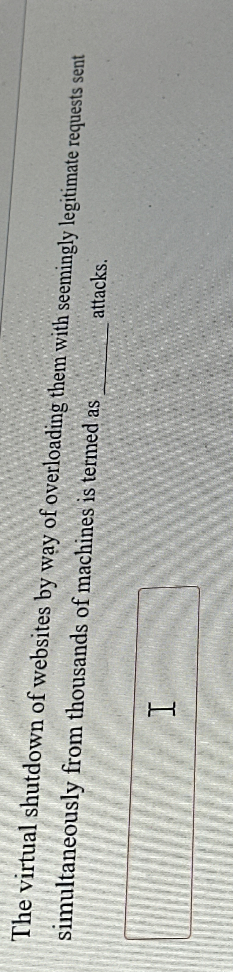The virtual shutdown of websites by way of